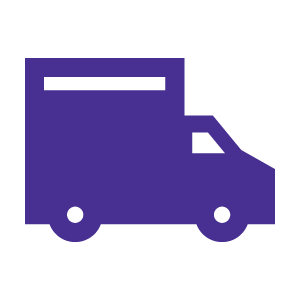 purple truck icon