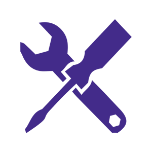 purple maintenance icon